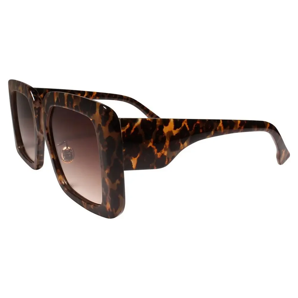 Oversized XXL Designer Hip Hop Swag Tortoise Square Sunglasses